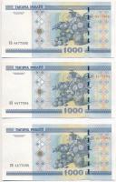 Fehéroroszország 2000. 1000R (7x) sorszámkövetők T:I-,II  Belarus 2000. 1000 Rublei (7x) sequential serials C:AU,XF