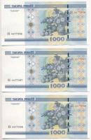Fehéroroszország 2000. 1000R (7x) sorszámkövetők T:I-,II 
Belarus 2000. 1000 Rublei (7x) sequential...