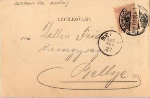 1900 Erdőd, Erdut; vár. Schön Adolf kiadása / Festung / castle