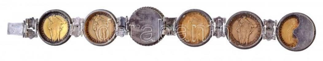 1848. Dukát Au "V. Ferdinánd" (6x) fém karkötőbe foglalva (bruttó, karkötővel együtt 38,11...