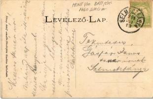 1906 Hegybánya, Pjerg, Piarg, Siegelsberg, Stiavnické Bane; Fő utca. Révay Adolf amatőr fényképész k...