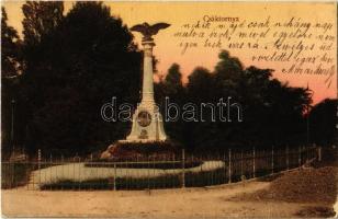 1911 Csáktornya, Cakovec; Zrínyi emlékoszlop. Bonis Sarolto kiadása / monument