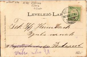 1907 Selmecbánya, Schemnitz, Banská Stiavnica; Kossuth Lajos tér, piac, Singer Ignátz üzlete. Joerge...