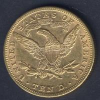 USA 1881. 10$ Au 16,718g "Liberty" T:2/3+