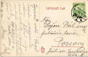 1912 Szeged, Otthon Kávéház, Kass Vigadó, 7-es villamos a Közvágóhíd felé