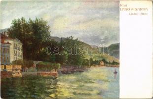 Lago di Garda 16 db régi művész képeslap / 16 old artist's card