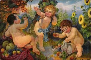 A négy évszak 4 db művészlap / Molnár-Trill: 4 seasons, 4 atrists cards