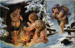 A négy évszak 4 db művészlap / Molnár-Trill: 4 seasons, 4 atrists cards