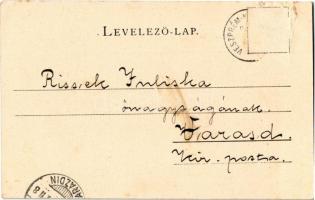 Somlóvásárhely, Somlyai (Somlói) vár, Badacsony. Németh Sándor fényképész kiadása, Art Nouveau, flor...