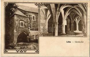 Léka, Lockenhaus; várrészlet, belső / Schloss / castle interior. Art Nouveau (EK)