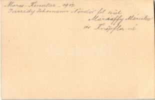 Maroskeresztúr, Cristesti; Z. Knöpfler Elek nyaralója, kastély / villa, castle (képeslapfüzetből / f...