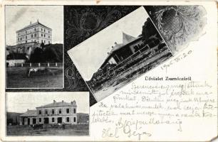 1906 Zsarnóca, Zarnovica; Kincstári kastély (Dóczy várkastély), erdőrendőrség, szálloda / castle (later used as a forest police), hotel. Art Nouveau (EM)