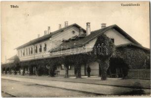 1912 Tövis, Teius, vasútállomás / Bahnhof / railway station