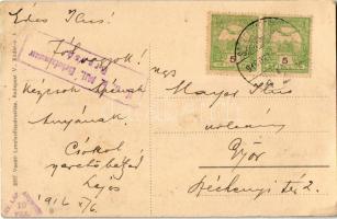 1916 Székelykocsárd, Kocsárd, Lunca Muresului; vasútállomás / Bahnhof / railway station (EK)