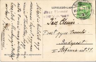 1914 Szerencs, cukorgyári udvar. Schönfeld Zoltán kiadása