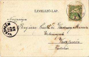 1902 Balatonfüred, Fürdőház, csövek. Kampmann H. (EK)