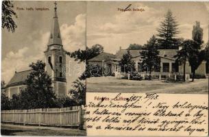 1927 Fényeslitke, Fémves-Litken; Római katolikus templom, paplak. Hetényi Lajos fényképész felvétele