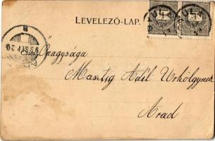 1899 Jászberény, Bathó kerti részlet. Kapható Brünauer Adolf könyvkereskedésében (EK)