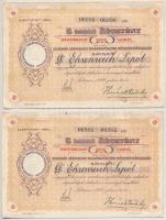 Románia / Satu-Mare (Szatmár) 1922. "Szatmár Vármegyei Takarépénztár Részvénytársaság" név...