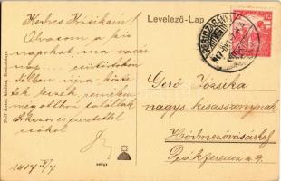 1917 Resicabánya, Resica, Resita; Gépgyár belső. Neff Antal kiadása / machine factory interior