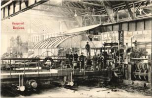Resica, Resita; Gépgyár belső, Hengermű. Neff Antal kiadása / machine factory interior, rolling mill