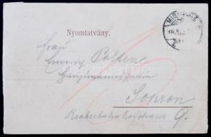 1915 Miskolc, Leporellolap 6 lappal: Gyógyszertár, villamos, Rosenberg Gyula üzlete, Széchenyi utca,...