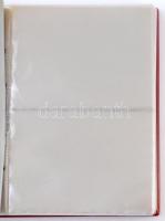 "Münz-Briefe aus aller Welt" piros négygyűrűs berakó, 27db kettes osztású berakólappal érm...