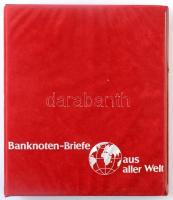 Banknoten-Briefe aus aller Welt piros négygyűrűs berakó, bankjegyes borítékok számára