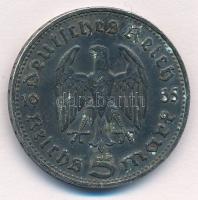 Német Harmadik Birodalom 1935D 5M Ag "Hindenburg" T:2,2- patina
German Third Reich 1935D ...