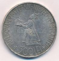 Románia 1941. 500L Ag "Besszarábia" T:2- ph. 
Romania 1941. 500 Lei Ag "Bessarabia&q...