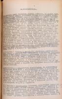 cca 1953 Orvosi egyetemi jegyzetgyűjtemény: Ideggyógyászat 3-5. rész; Elmegyógyászat 6-8. rész, össz...