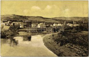 1911 Dicsőszentmárton, Tarnaveni, Diciosanmartin; Gázgyár és környéke, zsinagóga / gas factory, synagogue
