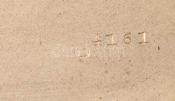 Díszes ezüst (Ag.) cigarettatárca, jelzett, 12×8×1 cm, bruttó 160,2 g