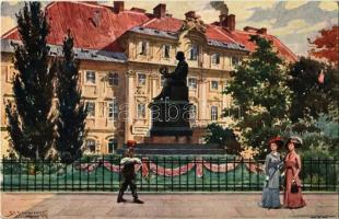 8 db régi lengyel városképes lap / 8 pre-1945 Polish town-view postcards