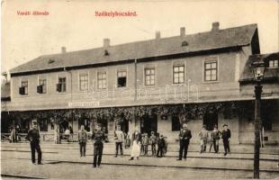 1909 Székelykocsárd, Kocsárd, Lunca Muresului; Vasútállomás / Bahnhof / railway station