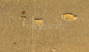 Díszes ezüst (Ag.) cigarettatárca, Nyírő Gyula orvos monogramjával ("Dr. Ny. Gy." E. M. T....