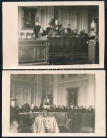 1935 Rektori konferencia, 4 db fotó, 9×14 és 17×23 cm-es méretben