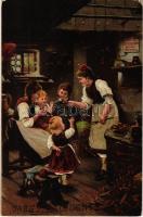 5 db régi litho Kalodont fogkrém és szájvíz reklámlap / 5 pre-1945 Kalodont toothpaste and mouthwash...