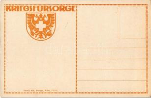 Mit Vereintem Kräften! Offizielle Karte für das Rote Kreuz Kriegshilfsbüro, Kriegsfürsorgeamt / WWI ...