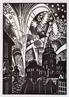 Frans Masereel (1889-1972): kb. 80 db fametszet, papír, jelzettek a metszeten, 16×11 cm