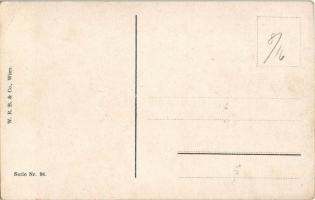 Auf den Rausch folgt der Kater / WWI Anti-French military propaganda art postcard. W.W.B. & Co. ...