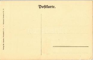 Vive la France! Pont-a-Mousson. Ed. Strache Nationale Postkarte Nr. 37. / WWI K.u.k. anti-French mil...