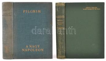 Pilgrim: A nagy Napóleon. Bp., é.n Athenaeum. + Zrínyi Miklós hadtudományi munkái. Bp., 1957. Zrínyi. Kiadói egészvászon kötésben.
