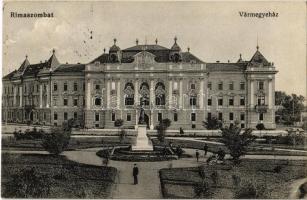 1914 Rimaszombat, Rimavská Sobota; Vármegyeháza. Kiadja Ifj. Rábely Miklós / county hall (EK)