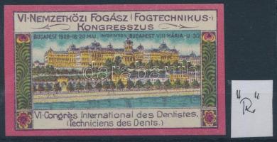 1912 VI. Nemzetközi fogász, fogtechnikus kongresszus levélzáró