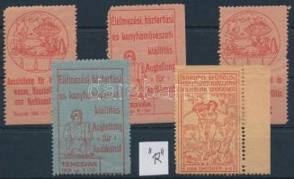 1908 Temesvár-Eperjes 5 klf levélzáró