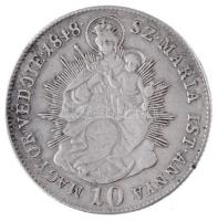 1848KB 10kr Ag "V. Ferdinánd" (3,85g) T:1-,2 kis ph. 
Hungary 1848KB 10 Kreuzer Ag "...