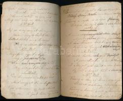 1854 Tamási Zsófia kézzel írt verses füzet