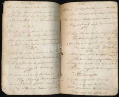 1854 Tamási Zsófia kézzel írt verses füzet