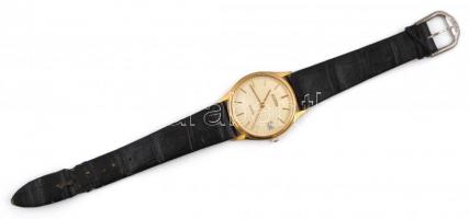 Roamer quartz karóra, kicsit sérült bőr szíjjal, saját dobozában, elemcserére szorul